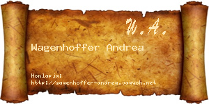Wagenhoffer Andrea névjegykártya